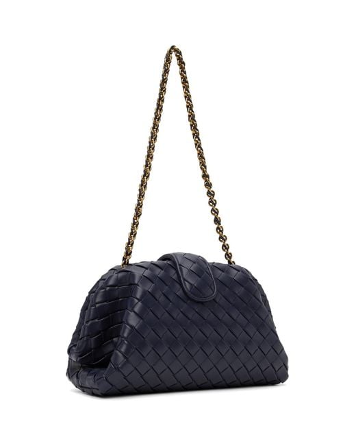 Bottega Veneta Blue Teen Lauren 1980 Chain Clutch