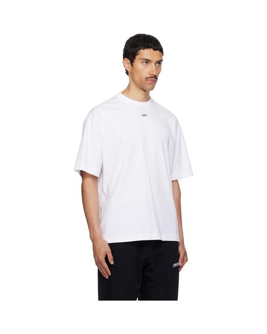 Off-White c/o Virgil Abloh White Chain Araldic Arrow T-Shirt for men