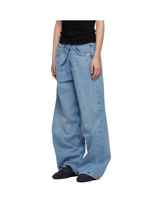 Agolde Blue Vana Fold Jeans