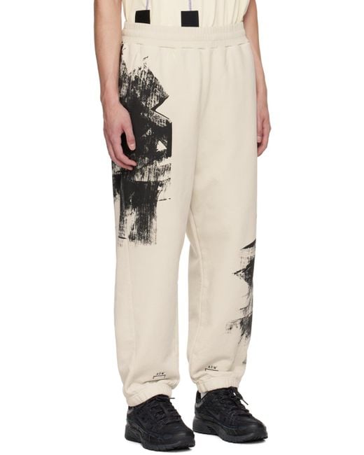 A_COLD_WALL* Natural Off- Brushstroke Sweatpants for men