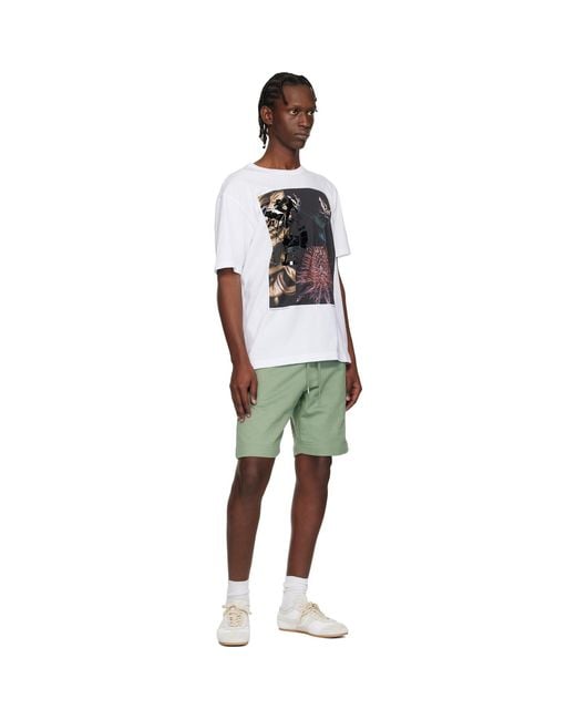 Dries Van Noten Green Drawstring Shorts for men
