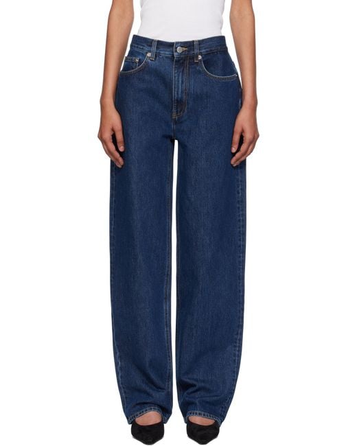 Loulou de Saison Blue Samur Lds Straight Leg Jeans