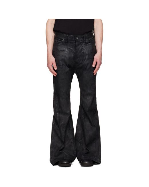 Julius Black Coated Jet Jeans for men