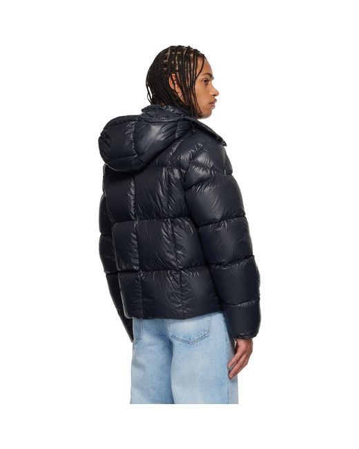 Moncler Black Short Parka With Hood Serfanto for men