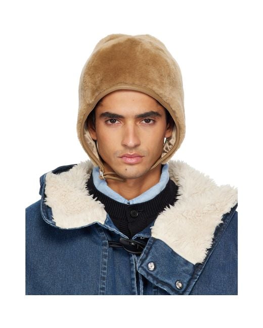 Acne Blue Shearling Hat for men