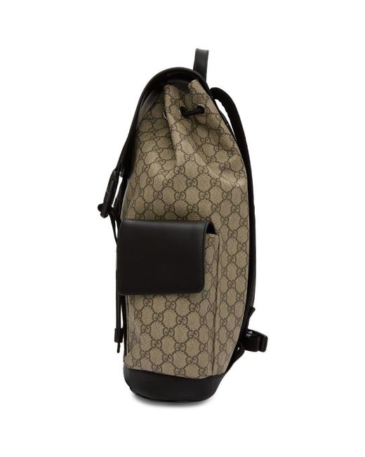 gucci beige gg supreme backpack