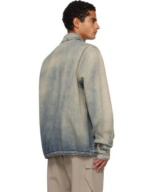 Rick Owens Blue Drkshdw Denim Jacket for men