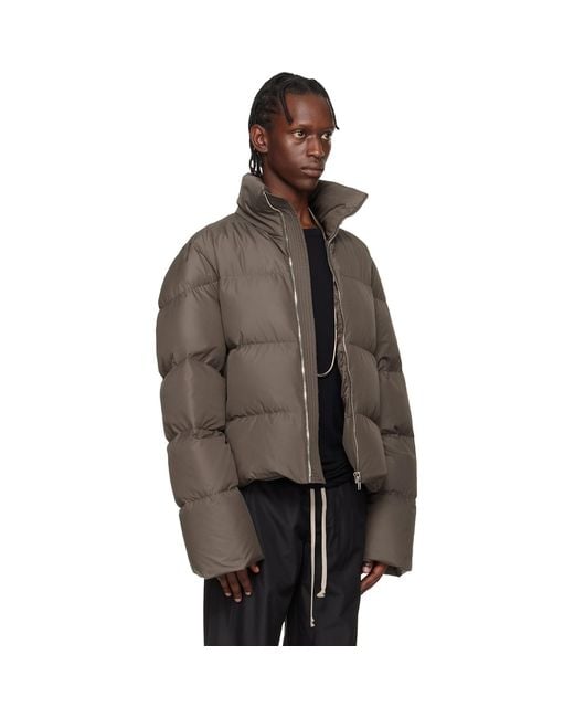 Rick Owens Brown Moncler + Cyclopic Down Jacket for men