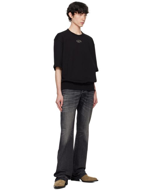 メンズ DIESEL ブラック S-Cooling-L1 Tシャツ Black