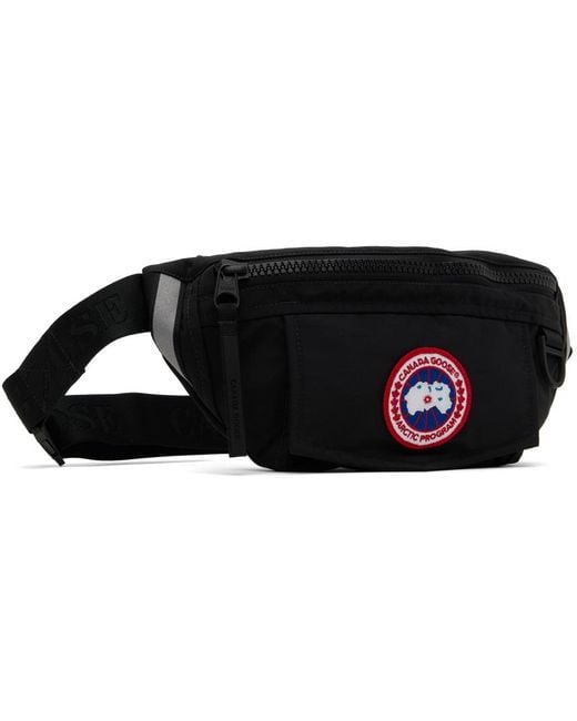 Canada Goose Black Waist Belt Bag for men