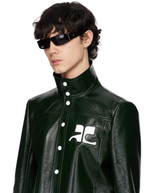 Courreges Tech Sunglasses in Black | Lyst UK