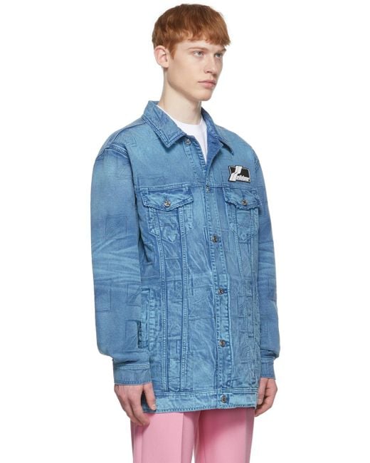 we11done Blue Denim Jacket for men