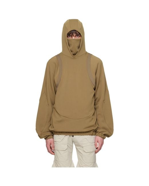 Uncertain Factor Natural Khaki Grude Patrol Hoodie for men