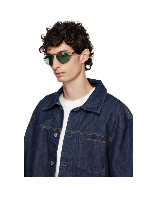 Tom Ford Green Gunmetal Parker Sunglasses for men
