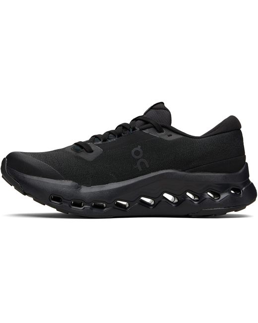 On Shoes Black Cloudsurfer Trail 2 Waterproof Sneakers for men