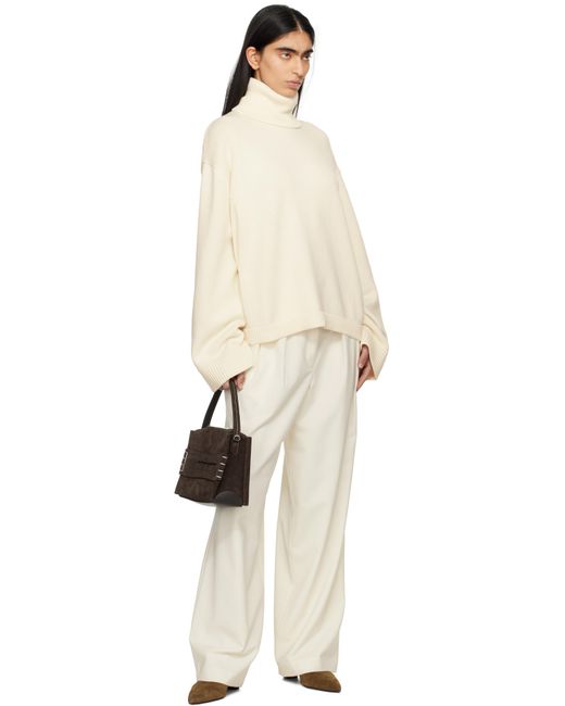 Frankie Shop オフホワイト Ripley タックパンツ White