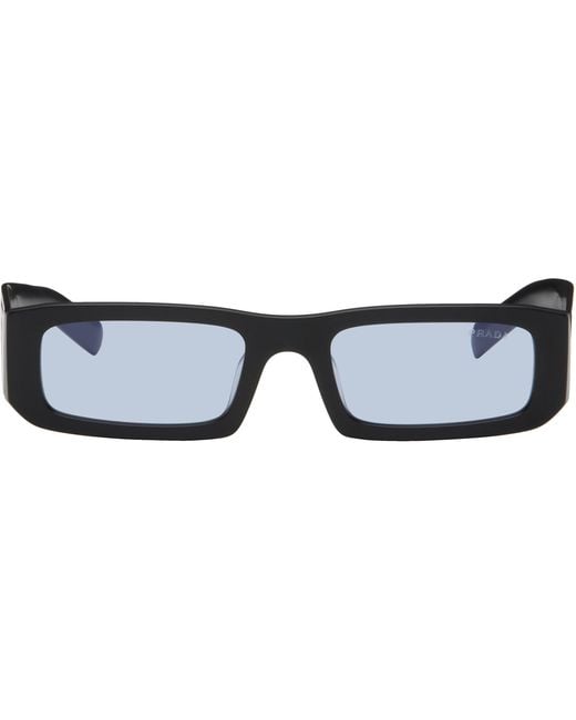 Prada Blue Rectangular Sunglasses for men