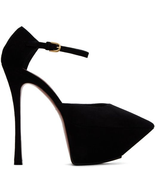 amina muaddi heels black