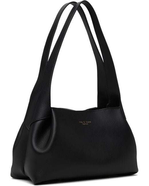 Rag & Bone Black Slade Calf Leather Shoulder Bag