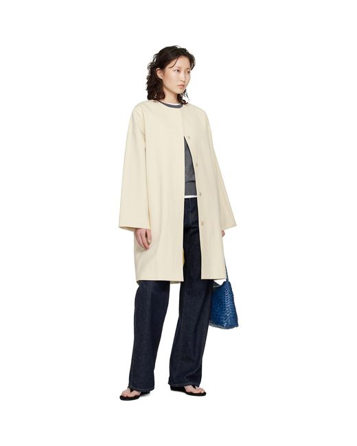 Loulou de Saison Blue Merill Cotton Gabardine Coat