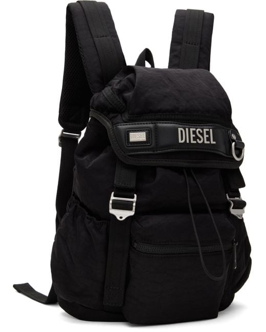 DIESEL Logos S Backpack in Black for Men | Lyst