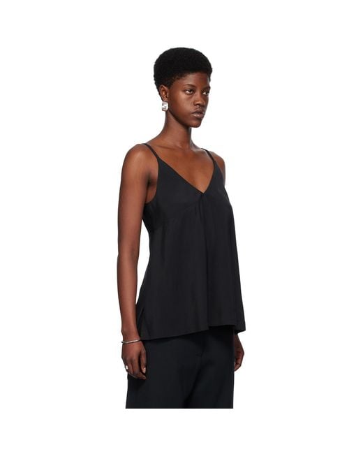 Studio Nicholson Black V-neck Camisole