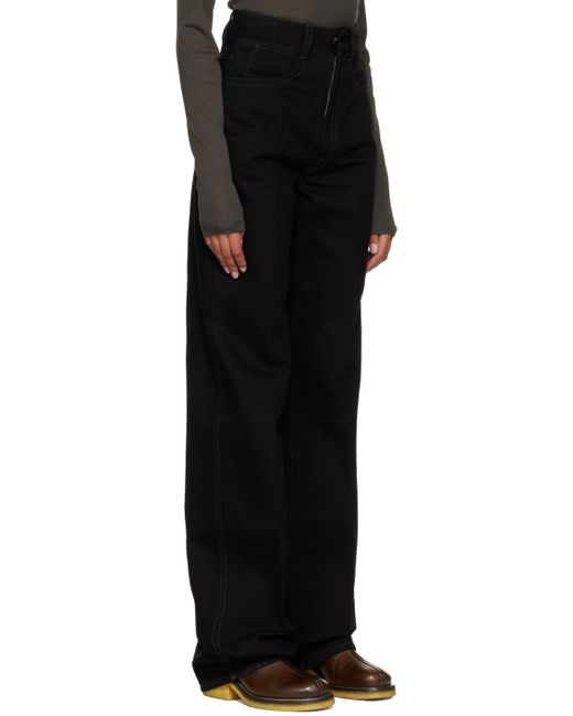 Lemaire Black High-rise Jeans