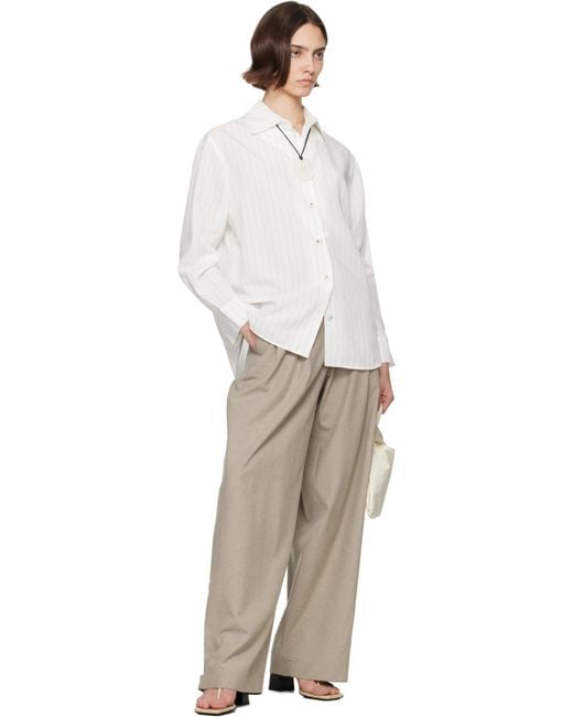 Nanushka White Fryda Shirt