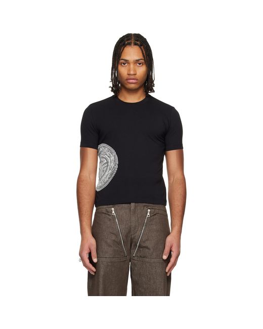 Jean Paul Gaultier Black 'The Laurel Stamped' Baby T-Shirt for men