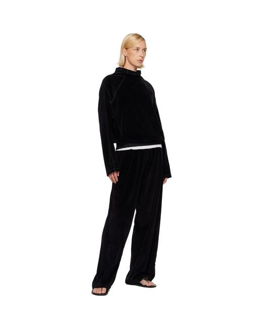 Baserange Black Ssense Exclusive Fold Turtleneck