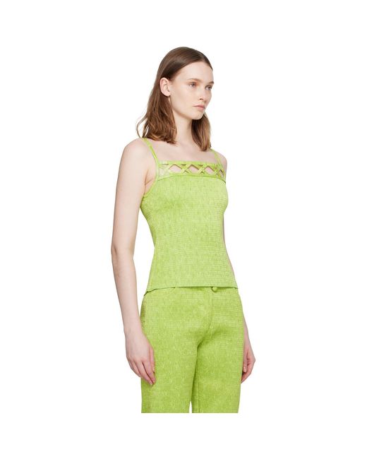 Super Yaya Green Lozanges Top
