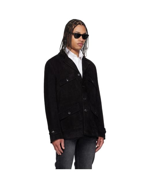 Paul Smith Black Field Suede Jacket for men