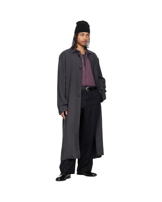 Our Legacy Black Cloak Coat for men