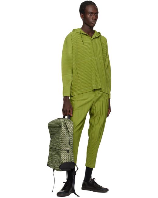Bao Bao Issey Miyake Green & Black Liner Reflector Backpack for men