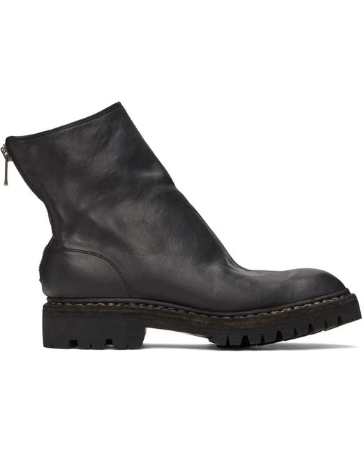 メンズ Guidi ブラック 796V_N ブーツ Black