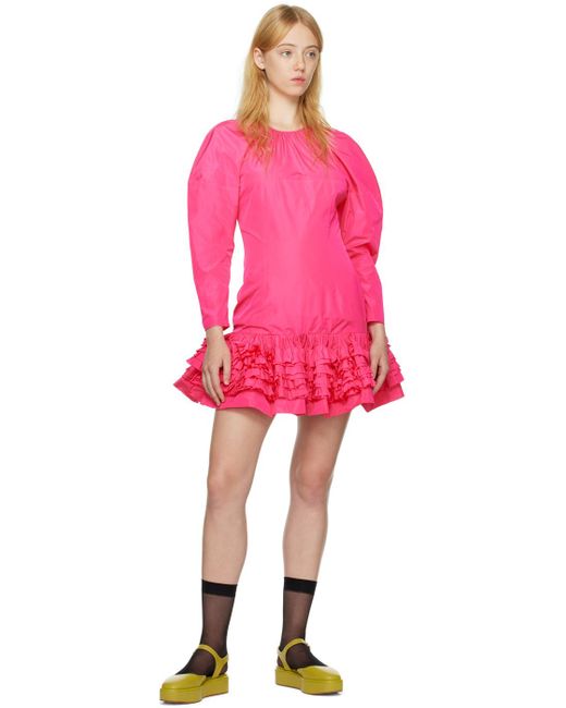 Molly Goddard Pink Caerys Minidress