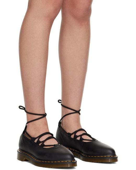 Dr. Martens Brown Elphie Ii Virginia Leather Ballerina Flats