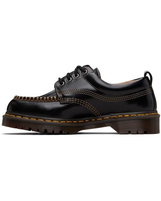 Dr. Martens Black Leather Lowell Derbys for men