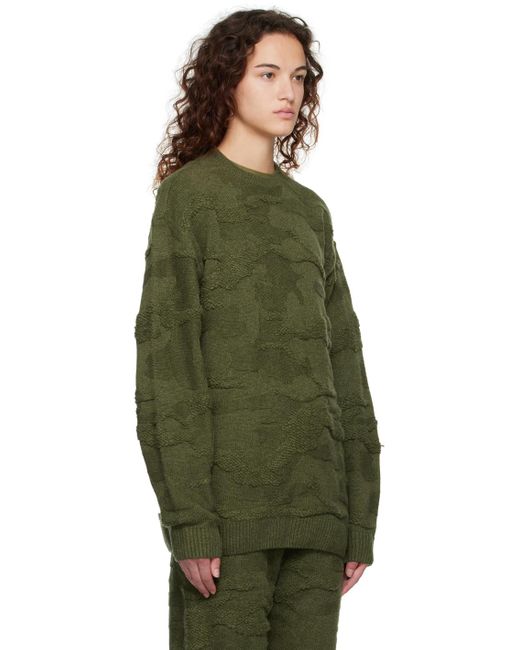 Pull à motif graphique en tricot jacquard adidas en coloris Vert | Lyst