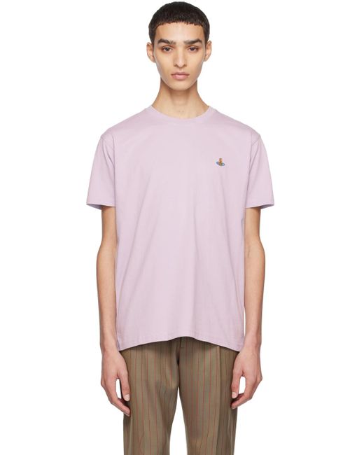 Vivienne Westwood Pink Purple Orb T-shirt for men