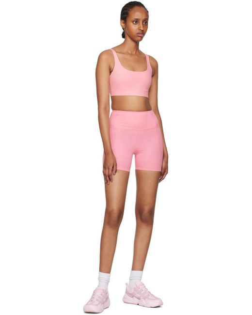 GIRLFRIEND COLLECTIVE Pink High-rise Shorts