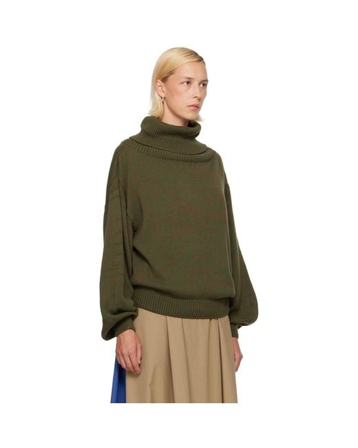 Baserange Green Calla Turtleneck