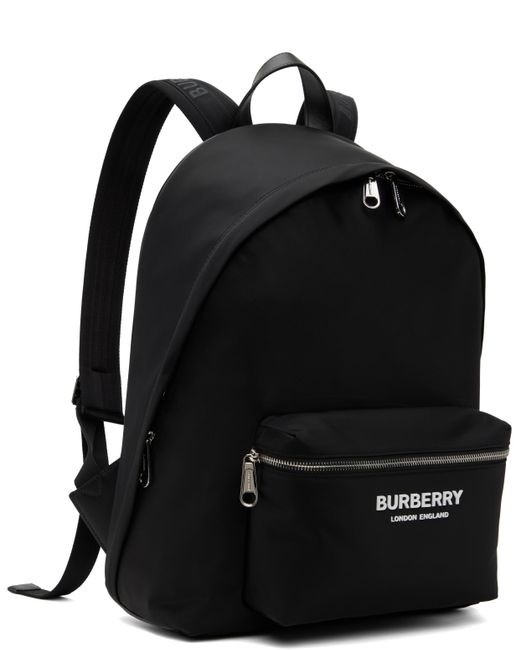 メンズ Burberry ブラック ナイロン バックパック Black