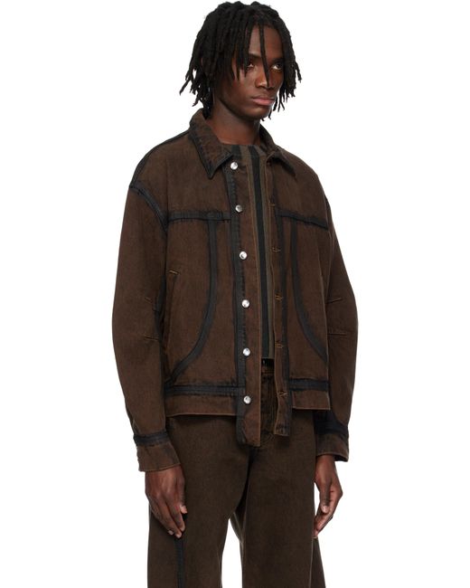 Eckhaus Latta Black El Redux Denim Jacket for men