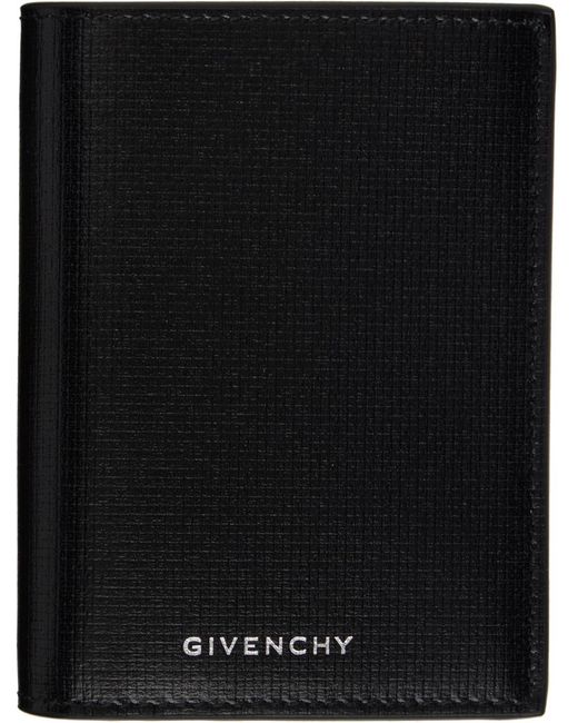 Portefeuille noir en cuir à motif à logo 4g Givenchy pour homme en coloris Black
