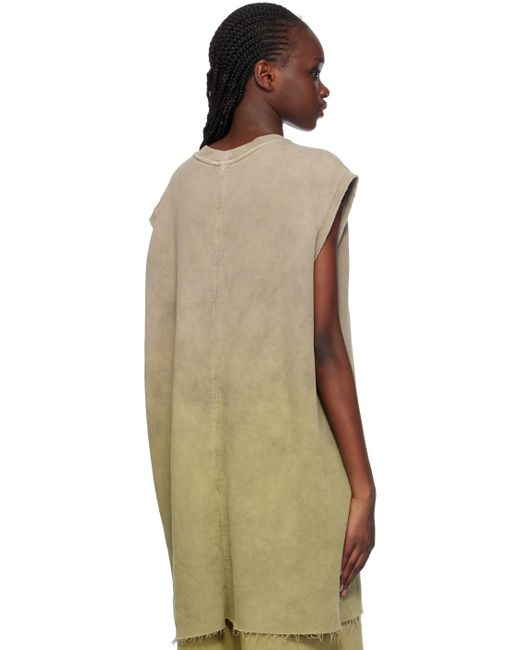 Rick Owens Multicolor Moncler + Taupe & Green Tank Top