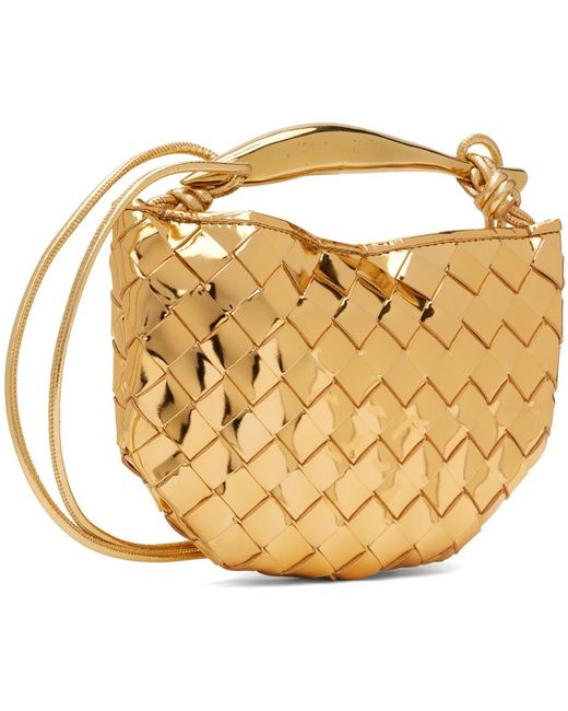 Bottega Veneta ゴールド ミニ Sardine バッグ Metallic