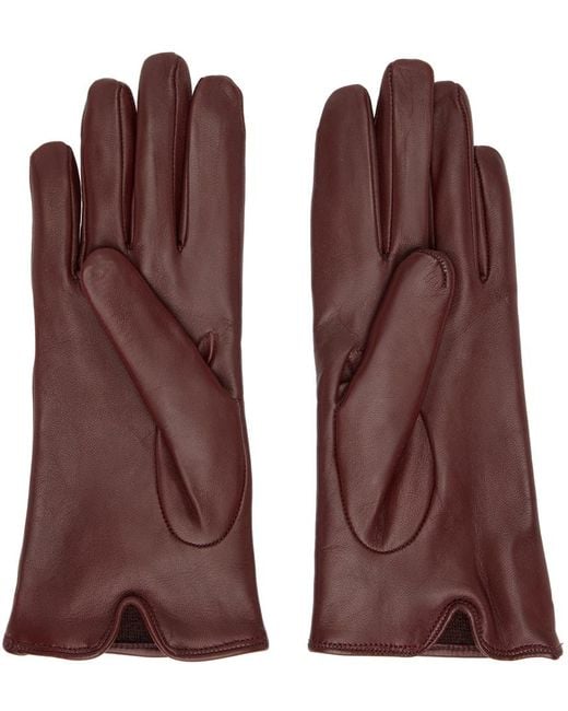 Vivienne Westwood Purple Red Orb Gloves