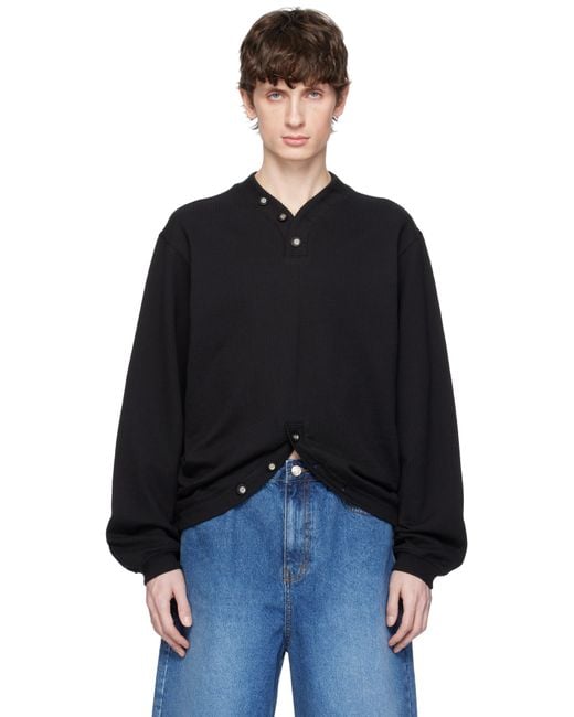 Adererror Black Product. 33 Sweatshirt for men