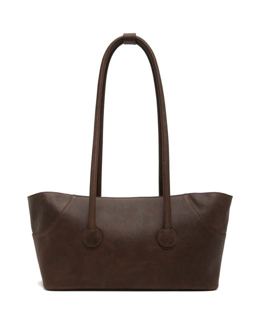 MARGE SHERWOOD Brown Boat Shopper Tote